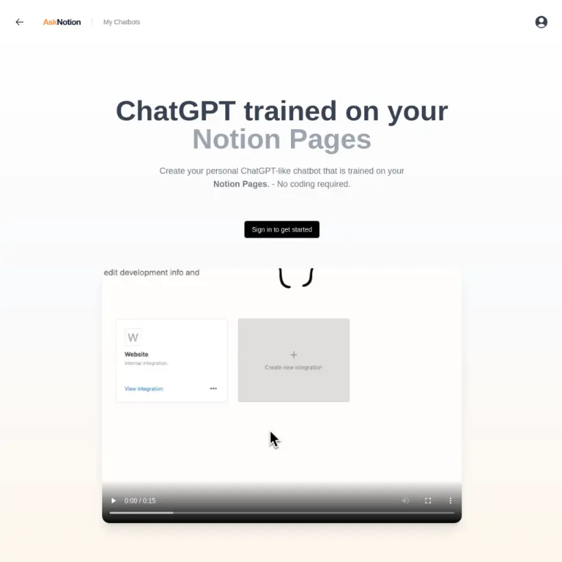 ChatBotKit - Tool thumbnail