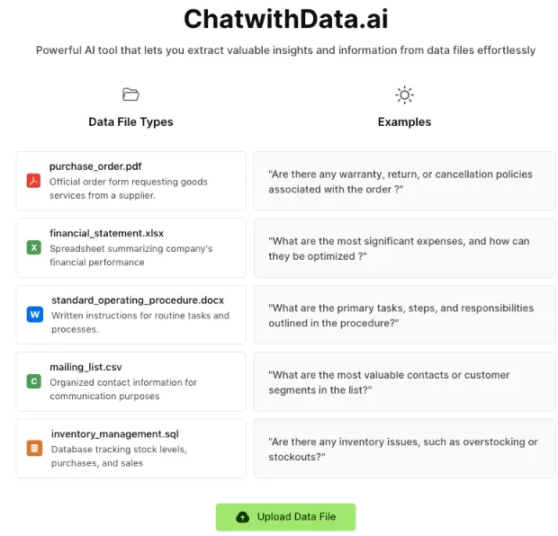 Chat With Data - Tool thumbnail