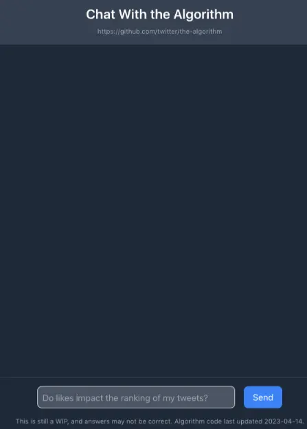 Chat With the Algorithm - Tool thumbnail