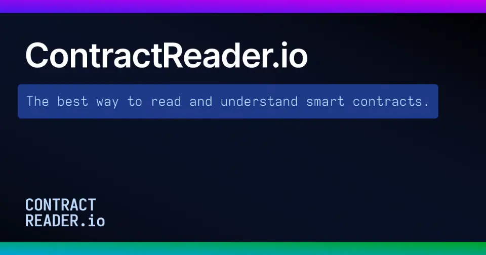 ContractReader.io - Tool thumbnail