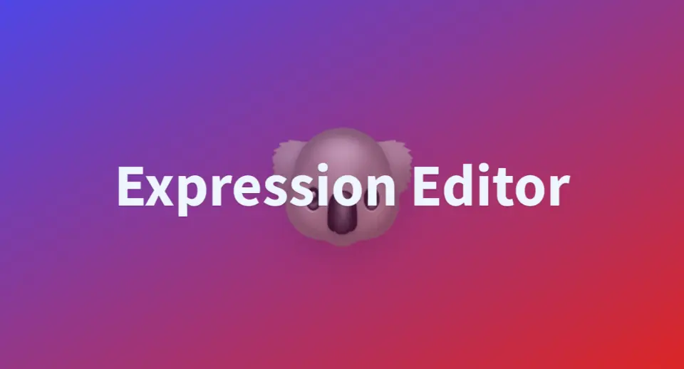 Expression Editor - Tool thumbnail