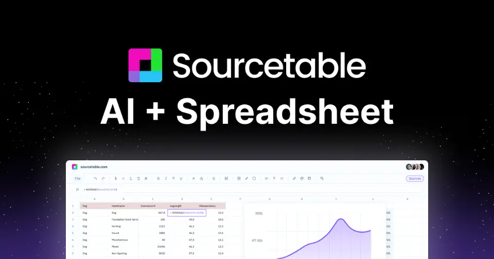 Sourcetable - Tool thumbnail