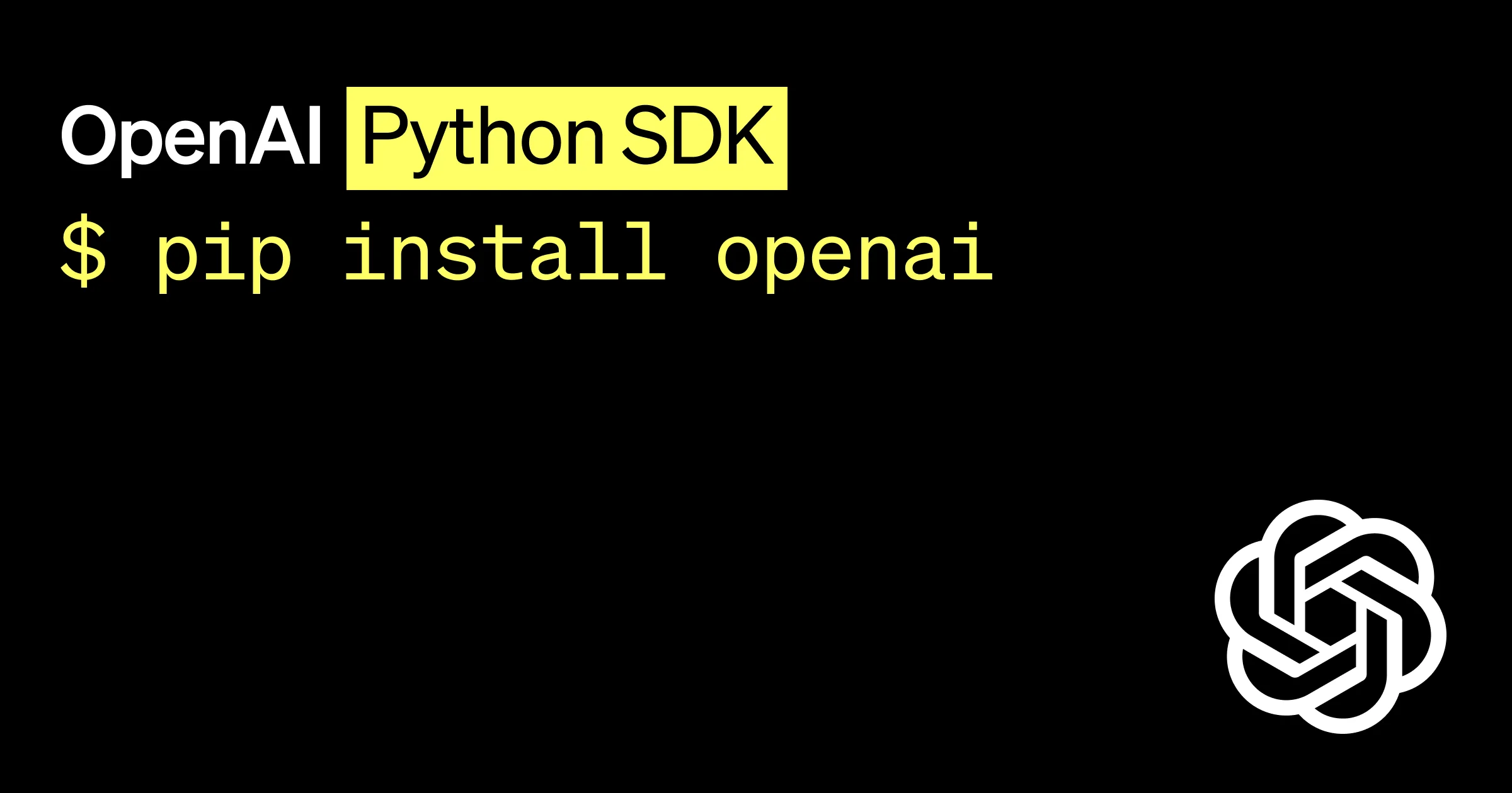 OpenAI Python Library - Tool thumbnail