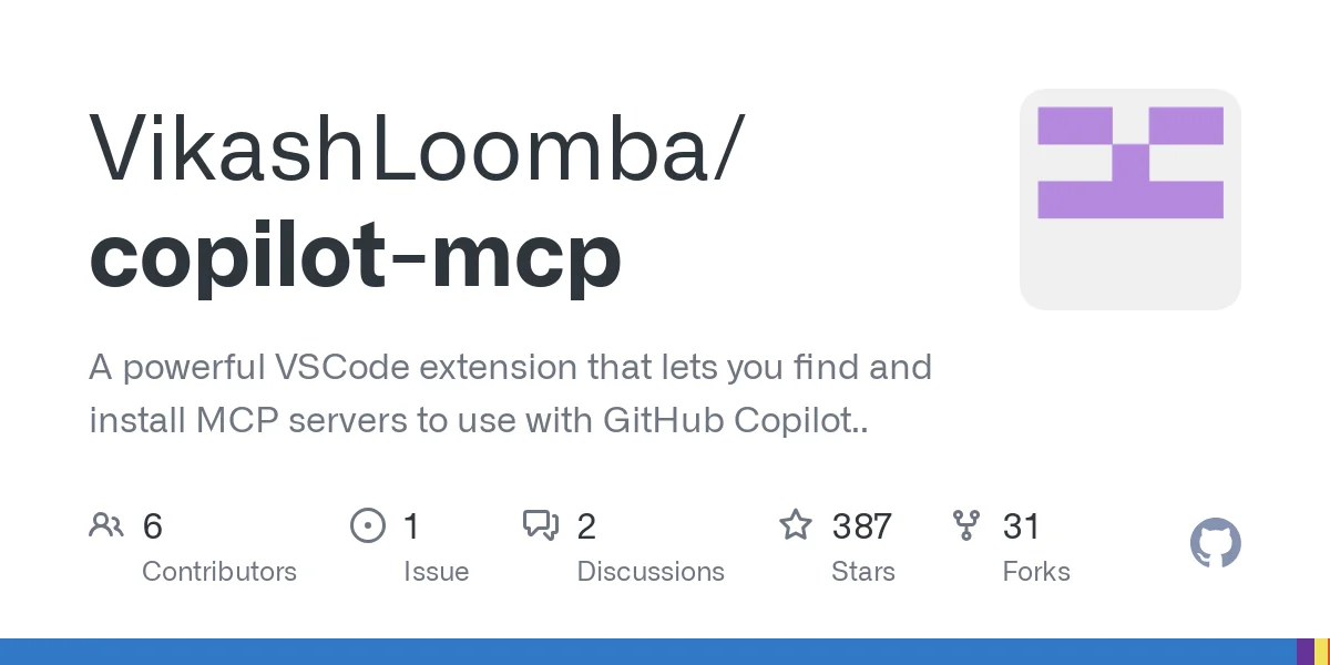 GitHub Copilot MCP - Tool thumbnail